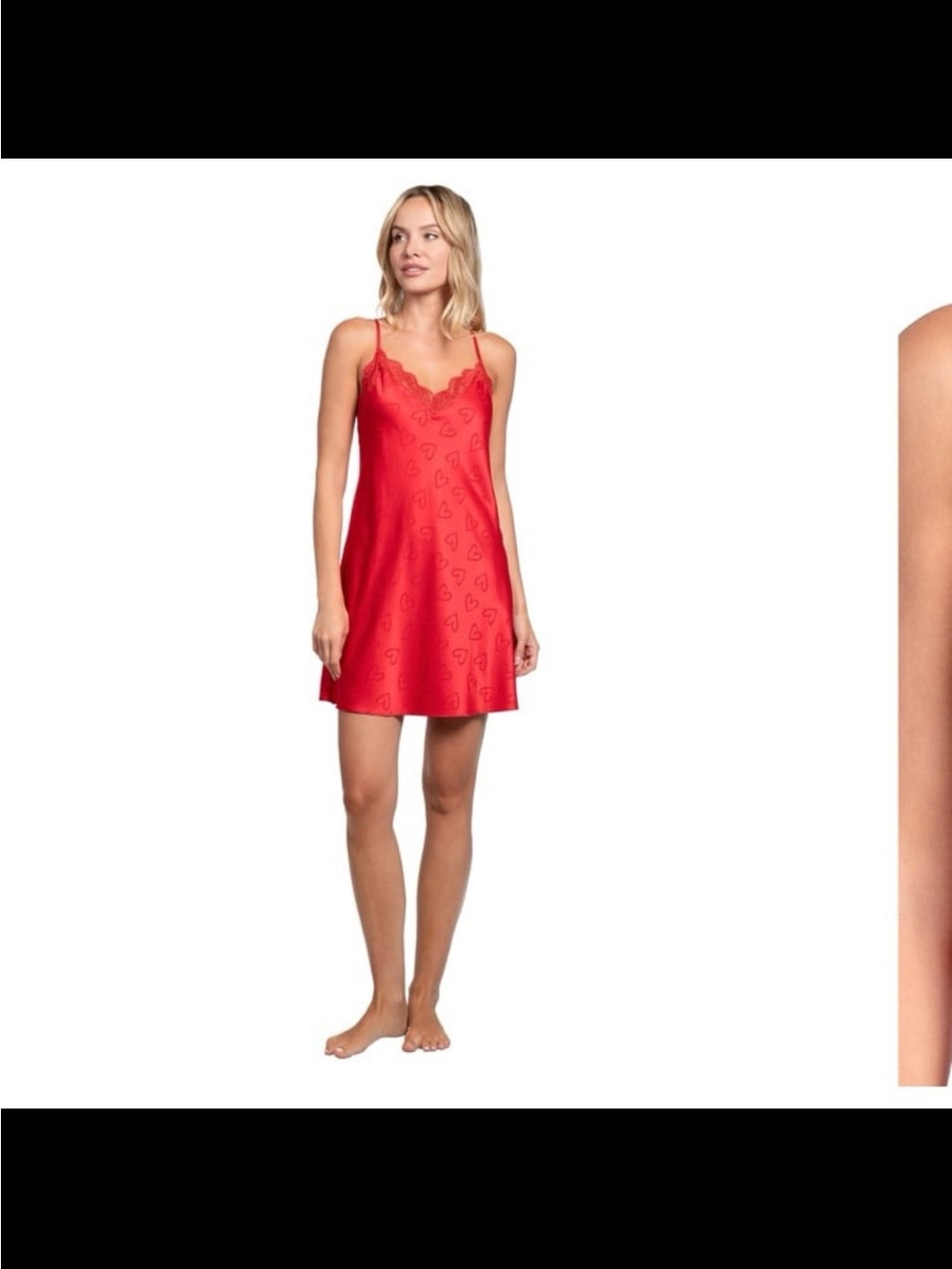 NWT linea Donatella women’s hot kiss chemise red size PS